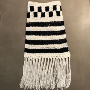 knit fringe skirt